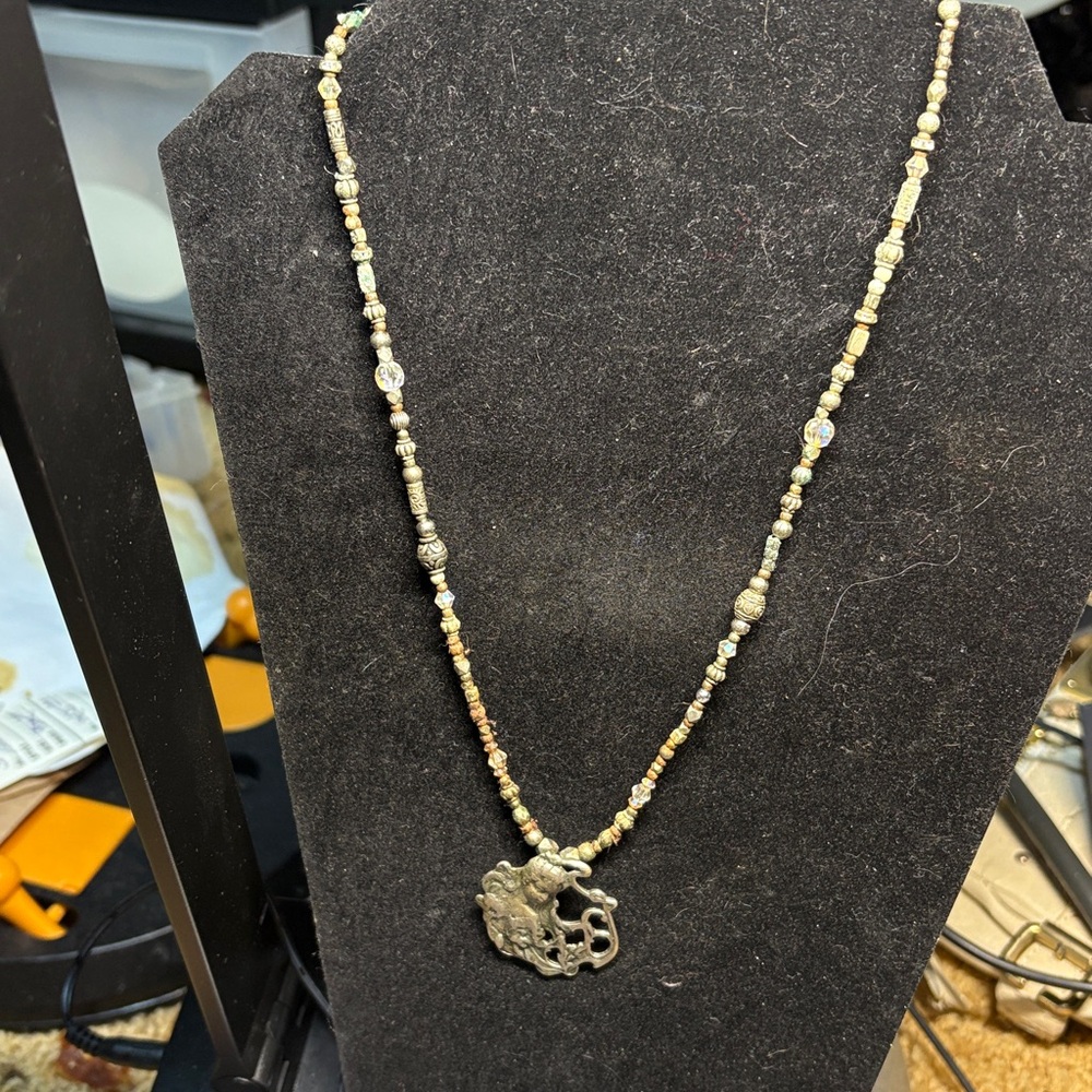 Gold Mother Beaded Necklace